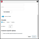 Qualys Asset Connector - Schedule and Connector Specific Options